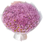 Букет из 51 розовой кустовой хризантемы