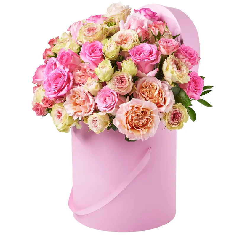 Цветы в коробке Любимой мамочке