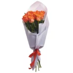 Композиция из 11 оранжевых роз россия